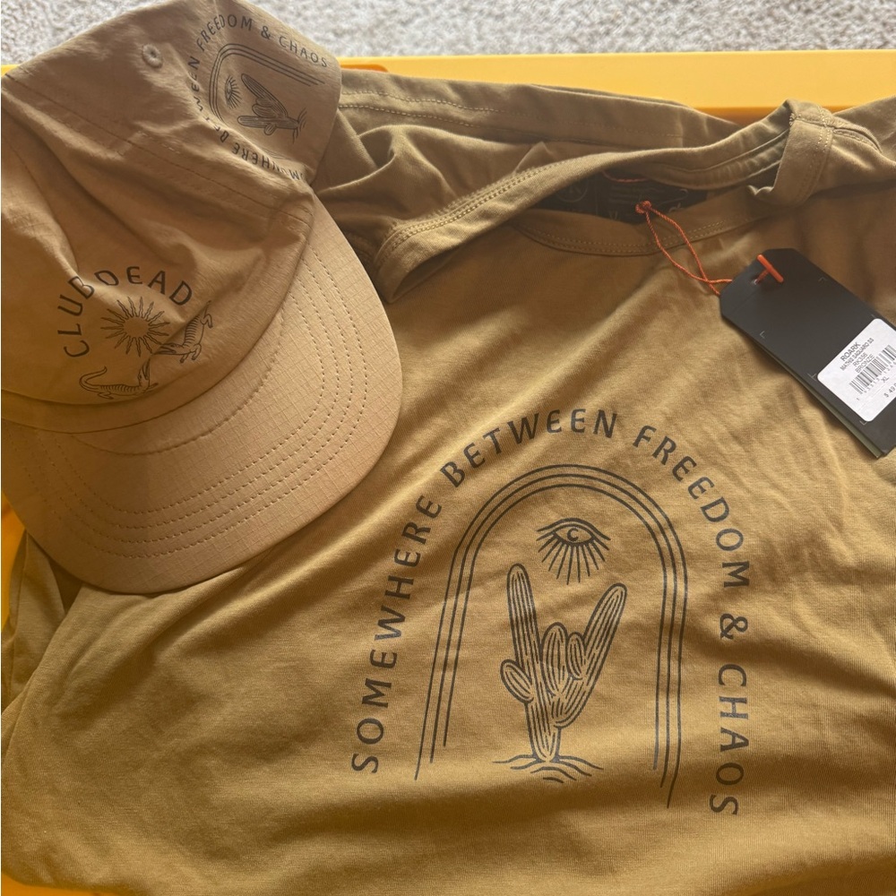 Roark run amok shirt and hat